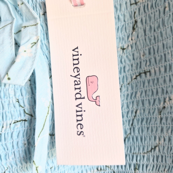 Vineyard Vines Long-sleeved Smocked Tiered Maxi Dress Size L - Picture 3 of 9